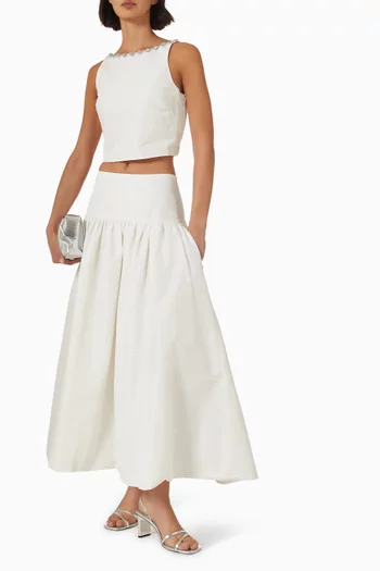 Lipalace Embellished Crop Top