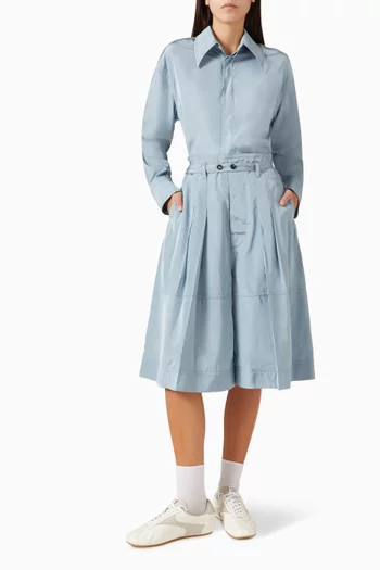 Washed Parachute Culotte Pants