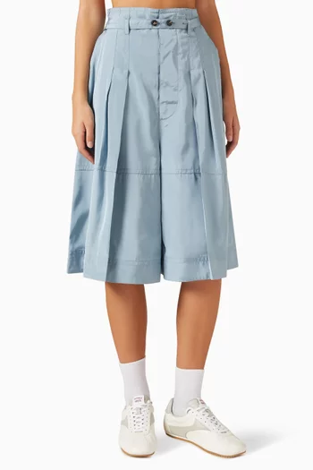Washed Parachute Culotte Pants