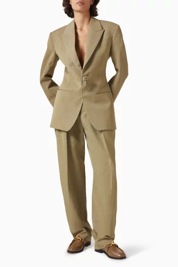 Mélange Jacket in Wool & Linen