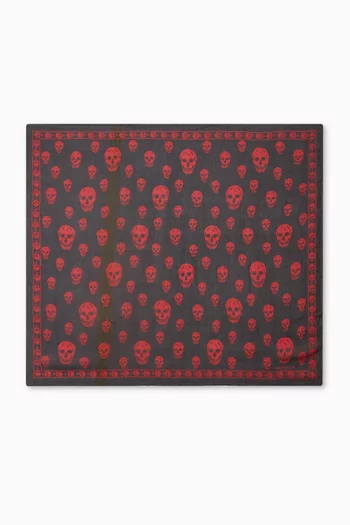 Classic Skull Scarf in Silk