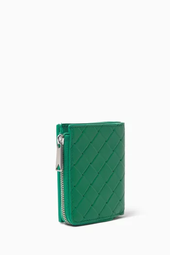 Stamp Bi-fold Wallet in Leather