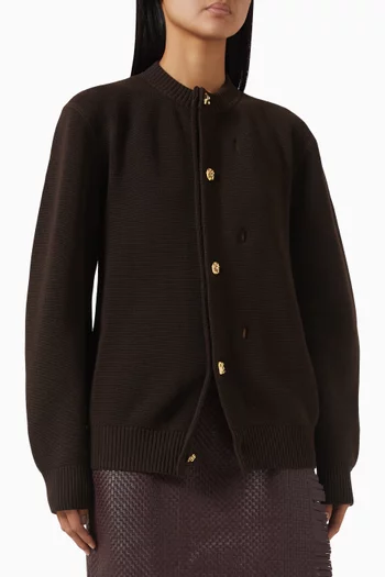 Cardigan in Wool & Cotton