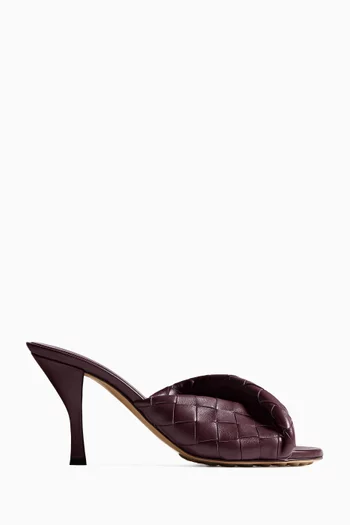 Blink 80 Mule Sandals in Intrecciato Leather
