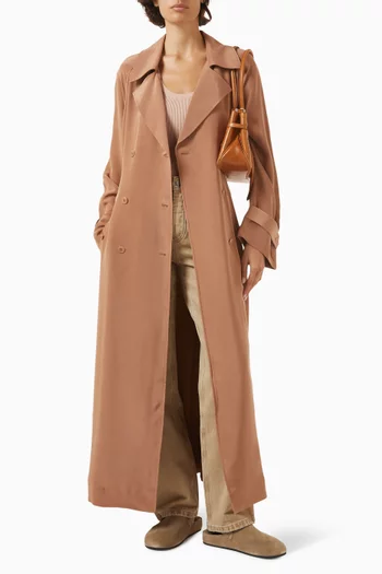 Gallery Trench Dress in Silk