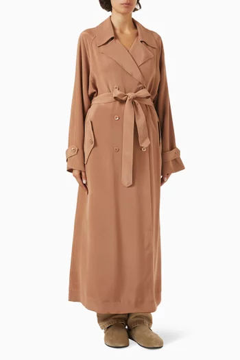 Gallery Trench Dress in Silk