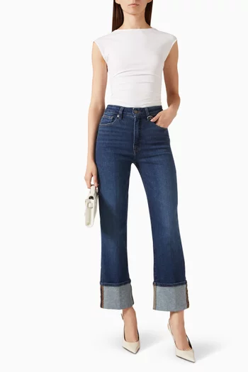 Open-back Bodysuit in Cotton Blend