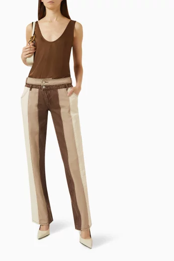 Jacinda Panel Jeans in Denim