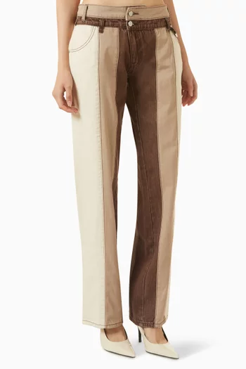 Jacinda Panel Jeans in Denim