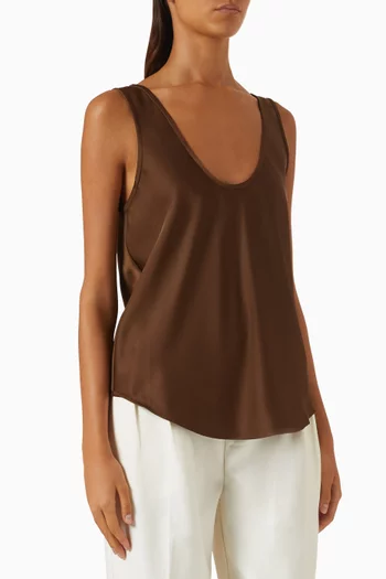 Mathilda Tank Top in Satin
