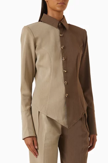 Sonia Two-tone Shirt