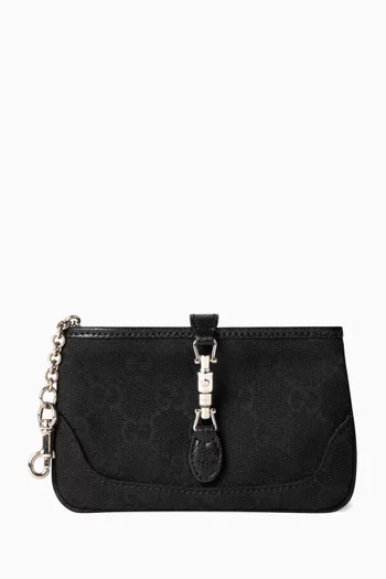 GG Key Case in Canvas & Leather