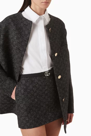 Thin Marmont Belt in GG Canvas
