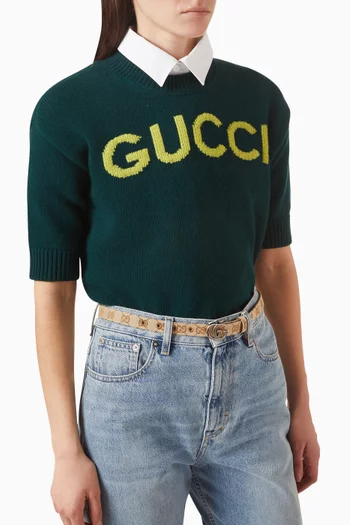 Thin Marmont Belt in GG Canvas
