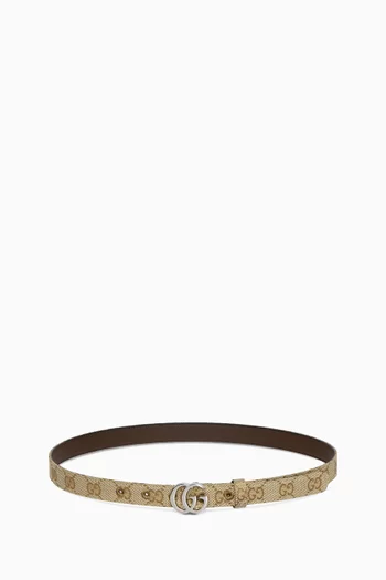Thin Marmont Belt in GG Canvas