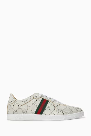 GG Logo Sneakers in Leather
