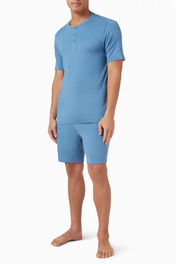 Logo Sleep Shorts in Modal