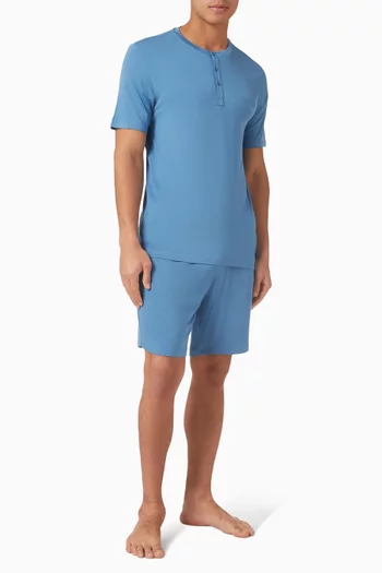 Henley T-shirt in Modal