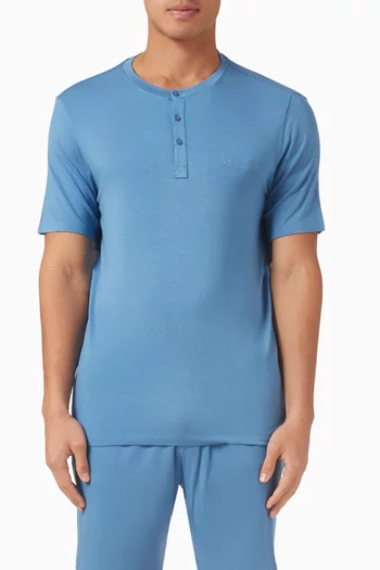 Henley T-shirt in Modal