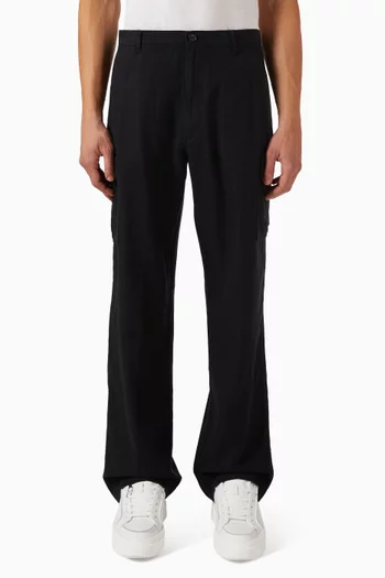 Relaxed-fit Cargo Pants in Linen