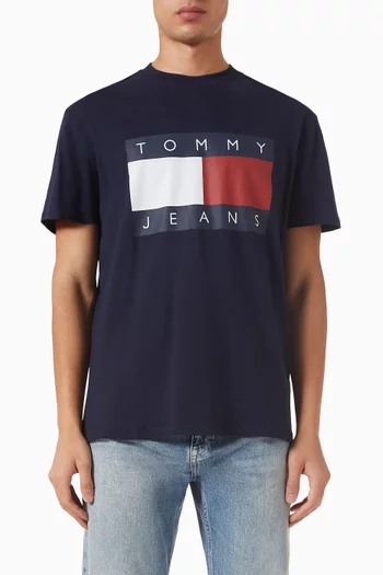 Flag Badge T-shirt in Jersey
