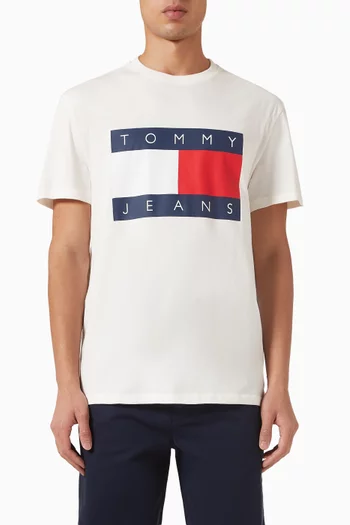 Flag Badge T-shirt in Jersey