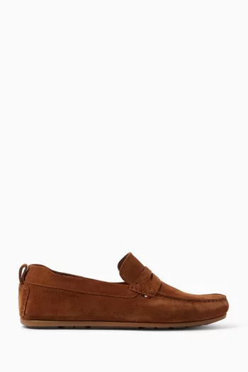 Cleat Driver Loafers in Suede