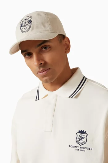 Logo Embroidered Baseball Cap in Cotton