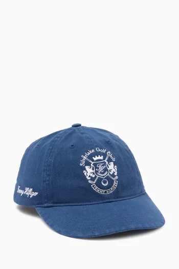 Logo Embroidered Baseball Cap in Cotton