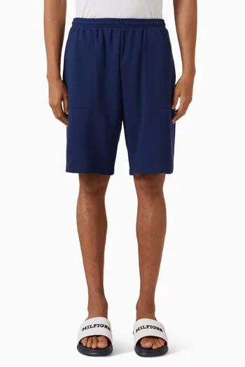 Lounge Track Shorts in Cotton-blend