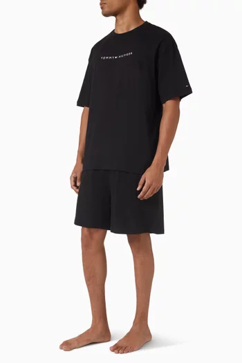 Logo Lounge T-shirt in Cotton