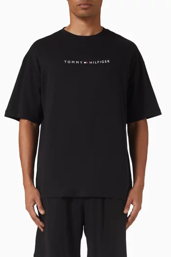 Logo Lounge T-shirt in Cotton