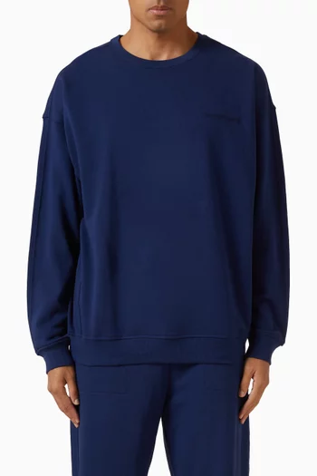 Track Lounge Sweatshirt in Cotton-blend