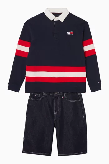 Graphic Rugby Polo T-shirt