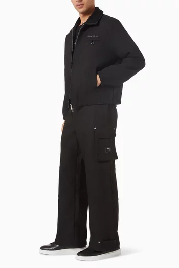 Mathis Signature Wide Leg Cargo Pants in Twill