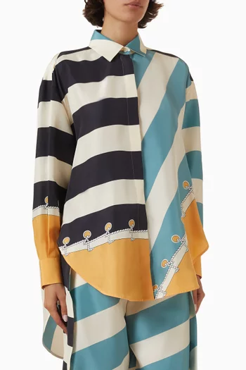 Printed Shirt in Silk