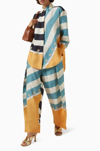 Printed Pants in Silk
