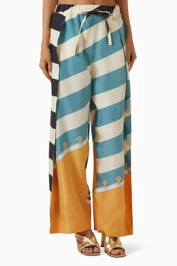 Printed Pants in Silk