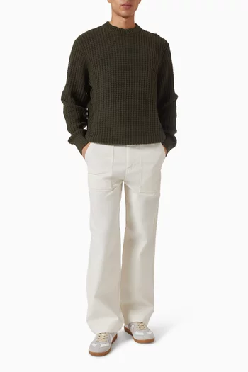 260 Wide-leg Pants in Organic Cotton-blend