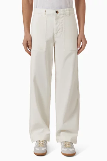260 Wide-leg Pants in Organic Cotton-blend