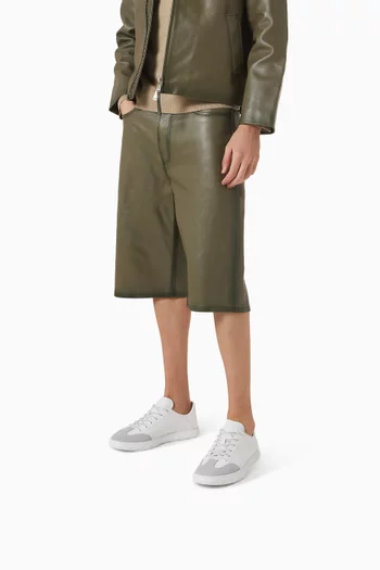 Diamond Flex Sneakers in Leather