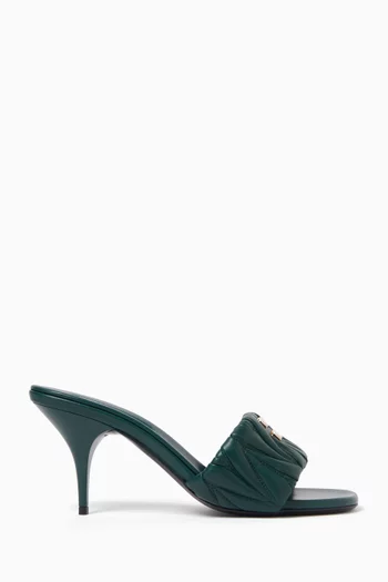 Matelassé 75 Mules in Nappa Leather