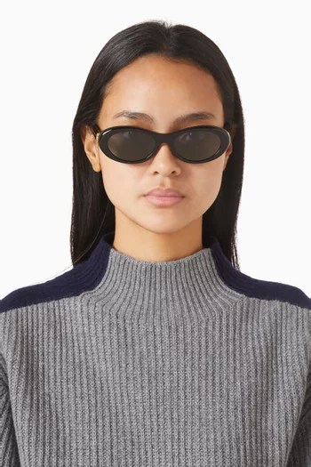 Falabella Oval Sunglasses in Acetate