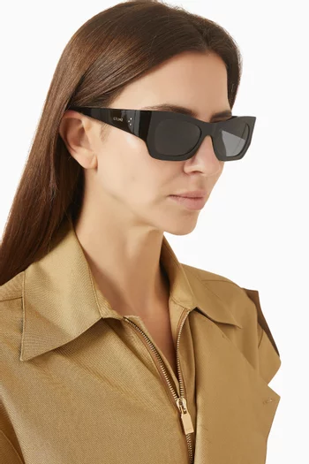 3-dots Cat-eye Sunglasses in Acetate