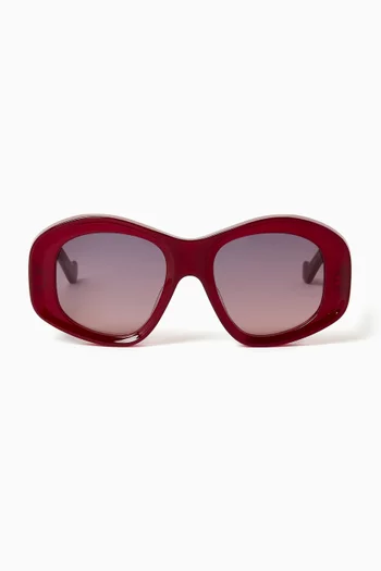 Anagram Geometric Sunglasses in Acetate