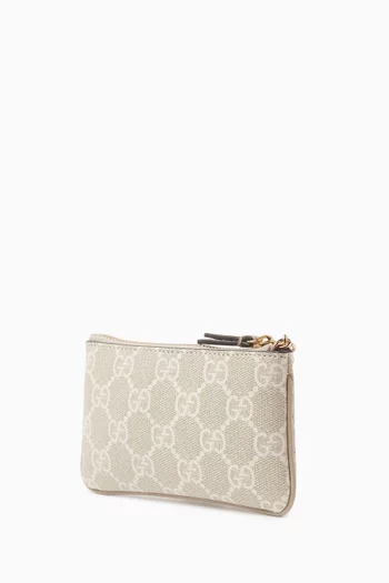 Ophidia Key Case in Supreme GG Canvas