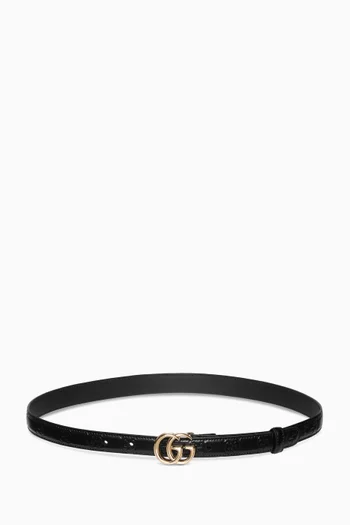 GG Marmont Thin Belt in Leather