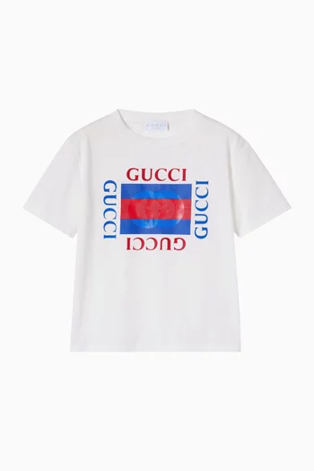 Printed T-shirt in Cotton