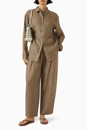 Affogato Pants in Linen