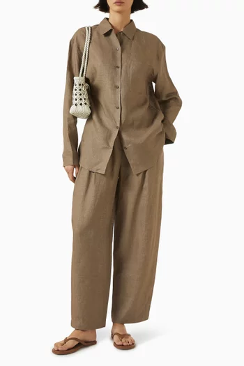 Buttoned Shirt in Linen